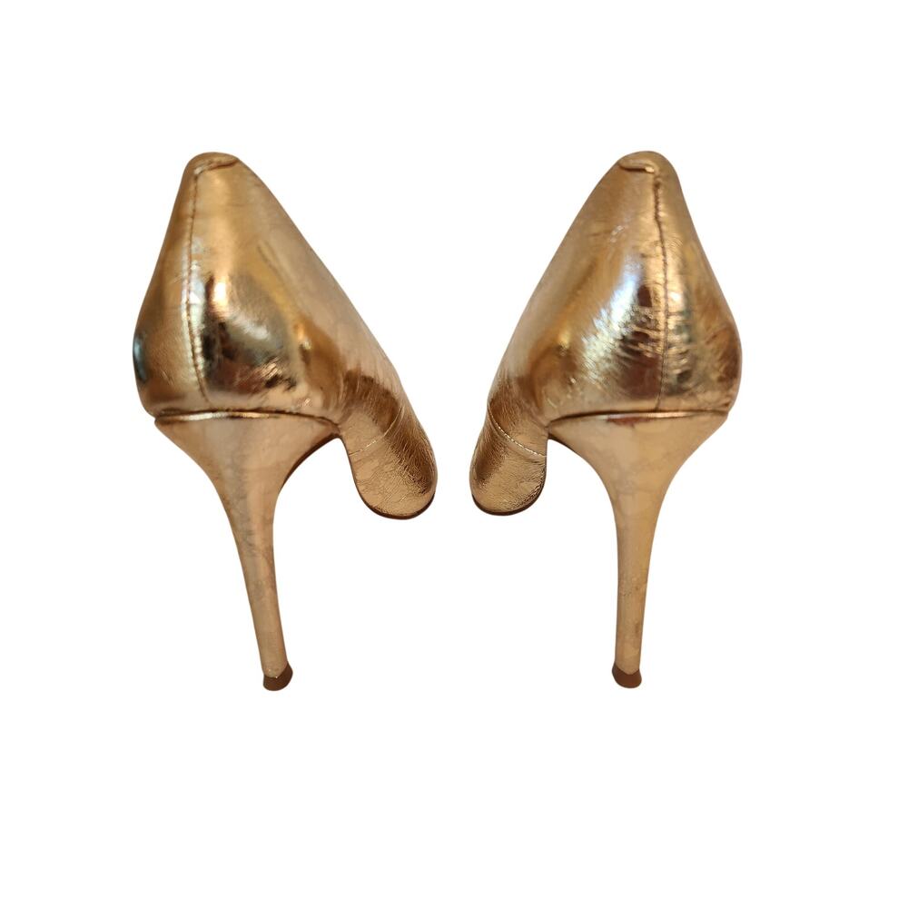Steve Madden Women's Natural Reya Pointed-toe Pumps Gold 8M - Picture 4 of 4